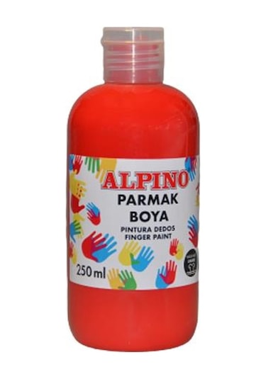 Alpino Parmak Boyası Kırmızı Mavi Yeşil Sarı 250ml Set