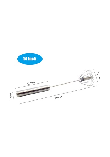 Kosona Gıda Karıştırıcı Ev Mutfak Kullanımı Paslanmaz Çelik El İle Süt Krema Yumurta Karıştırıcı 14 İnç Diğer