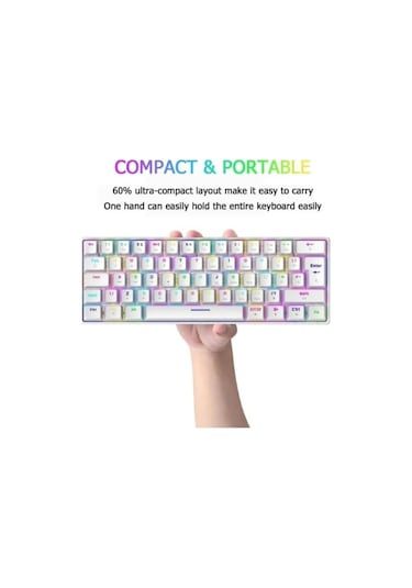 Atasoft T60 Rgb Mekanik Klavye Kablolu Gaming + Mouse