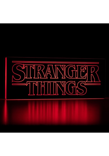 Sincara Home Stranger Things Logo Gece Lambası / Light Box Kırmızı