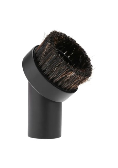 Konesam Ev Fırçası - At Kuyruğu Tüyü, 32 Mm Evrensel Tutucu, Saçak, Mobilya Temizliği İçin Sürekli Vakum Fırçası Uç Eklentisi Siyah