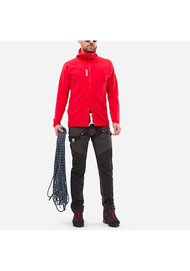 Millet Fusıon Xcs H Erkek Kapşonlu Polar Ceket Tam Fermuarlı Mıv9394 0335 Kırmızı