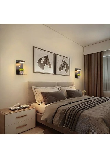 Simaavize Modern Usb Şarj Aplik2 Siyah