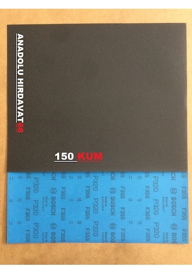 Bosch 150 Kum Su Zımparası Kaportacı Zımparası 23 28 Cm 2 Adet