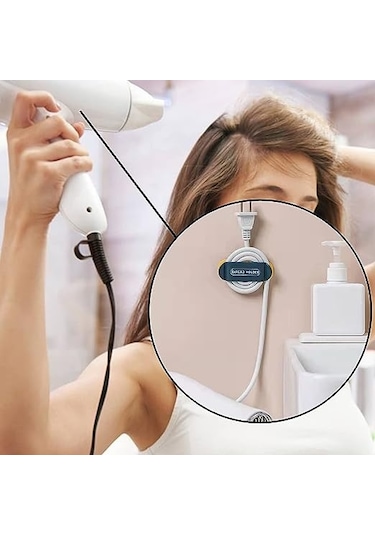 Kendinden Yapışkanlı Fiş Askısı 4 Adet Kablo Bağı Düzenleyici