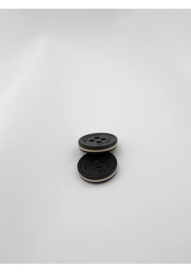 The New Button Karbonat Düğmeler Siyah Küçük 15 Mm 12 Adet. 275179815