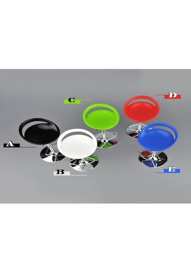 Skycity 1/6 Ölçekli Dönen Bar Tabureti - 30 Cm Figürlere Uygun Plastik Ve Alyuminyum Mobilya Beyaz