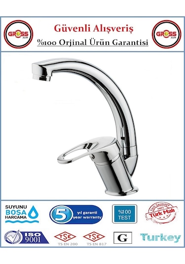 Şenpres Hilal Mix Lavabo Bataryası - 40'lık Kartuş