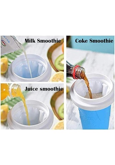 Yunboo Yemek Dereceli Silikon Dondurma/smoothie Makinası, Hızlı Dondurma, 2'li Pipet-kaşık, Tek Kullandımdan Sonra Yıkayabilir Ve Yeniden Kullanılabilir Gül Kırmızısı