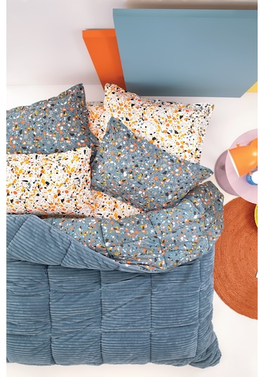 Yataş Bedding Terazzo Tek Kişilik Triola Set - Indigo