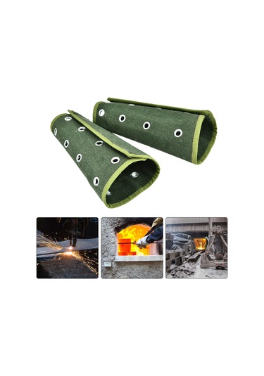 Geeroyoo Camouflage Denim Çelik Çubuklu Kolluk, Kesilmeyi Önleyen Ter Emici Pamuk İç Katmanlı, Cam Ve Metal İşleme İçin Tek Boyutlu