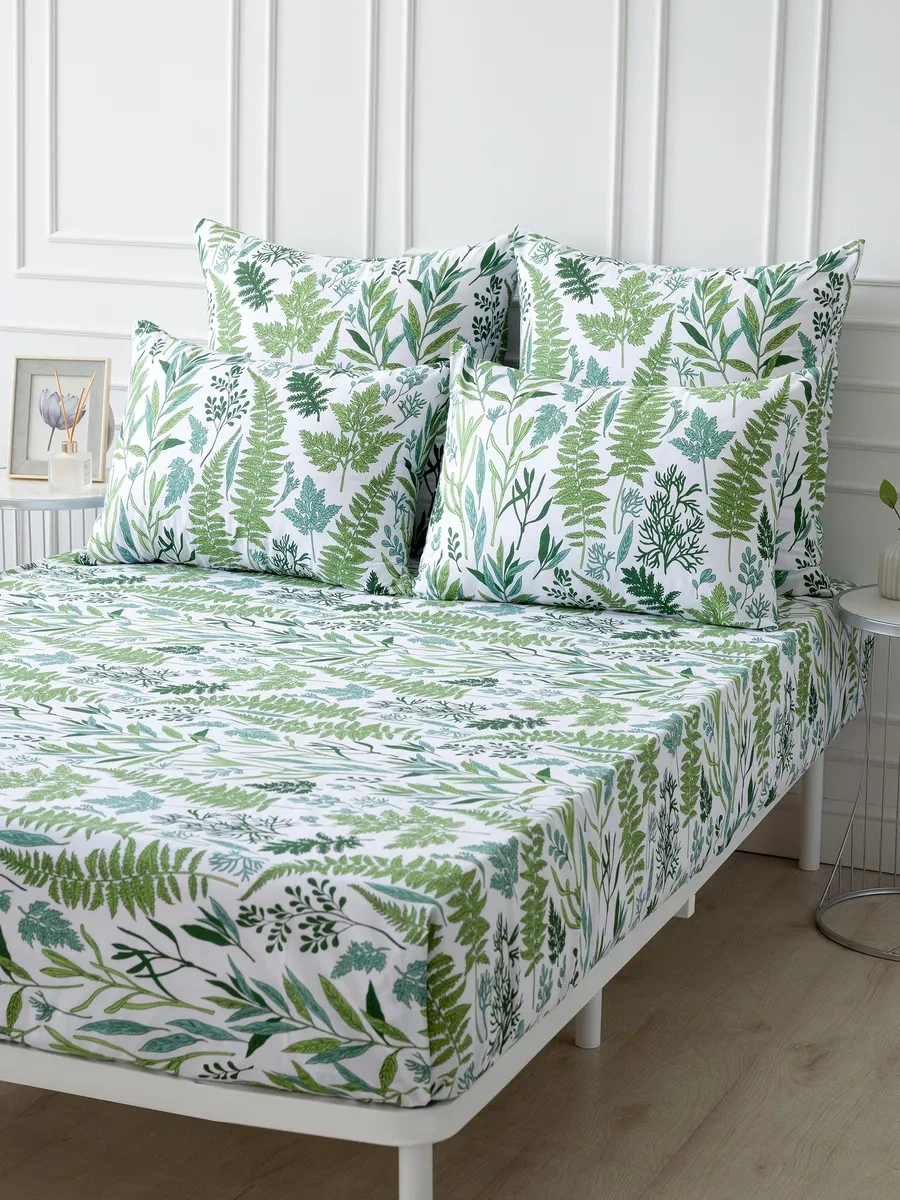 Spalenka Fermuarlı 70x70 Yastık Kılıfları, 2'li Set, Pamuklu Poplin, %100 Pamuk. 13627906 Yeşil