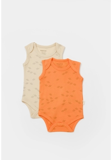 BabyCosy Organik Modal Fil Baskılı 2'li Askılı Badi 001