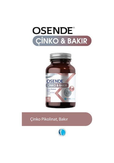 Osende Çinko & Bakır 60 Kapsül