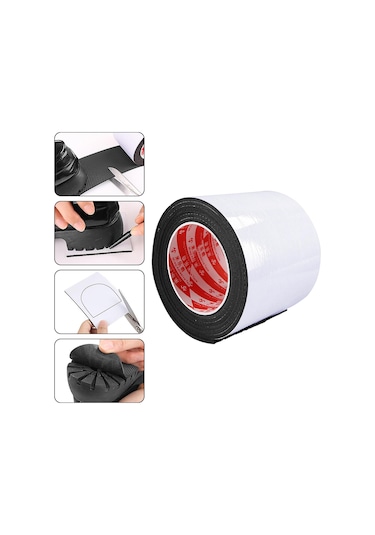 Suntek Ayakkabı Tabanı Koruyucu Kaymaz Taban Çıkartmaları 10cmx200cm Siyah