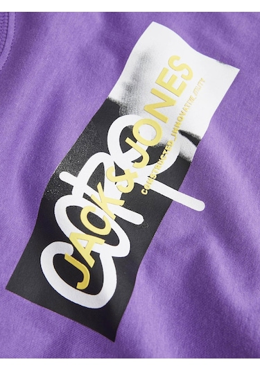 Jack & Jones Erkek T-shirt Lila 12253477 24yw21000114 W21155 Lila