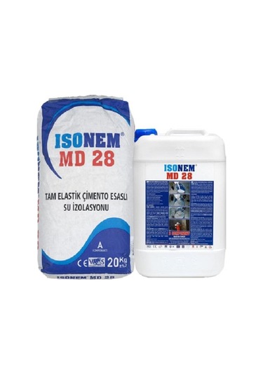 İsonem Md28 Tam Elastik Çimento Esaslı Su İzolasyonu 20+10 Kg