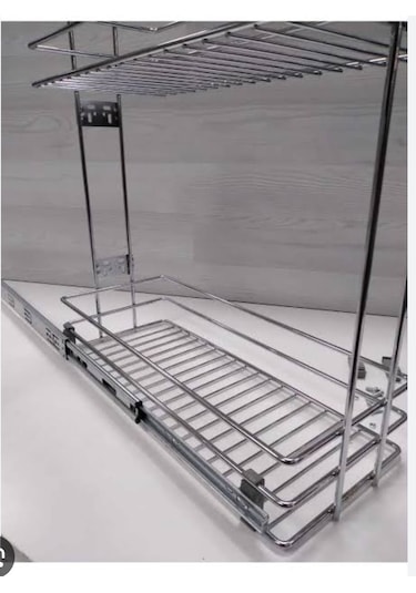 12 Cm Frensız Yandan Raylı Teleskopık Şişelil Yağdanlık Sepeti