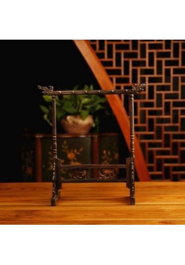 Willowhaven Ahşap Çin Fırça Kalem Asılı Musluk Tutucu 6 Asılı 12-pin Kaligrafi Standart Çok Renkli