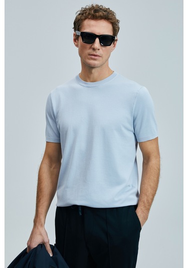 Lufian Tıno Erkek Modal Karışımlı Kazak Açık Gri Açık Gri 111090110100180 Açık Gri