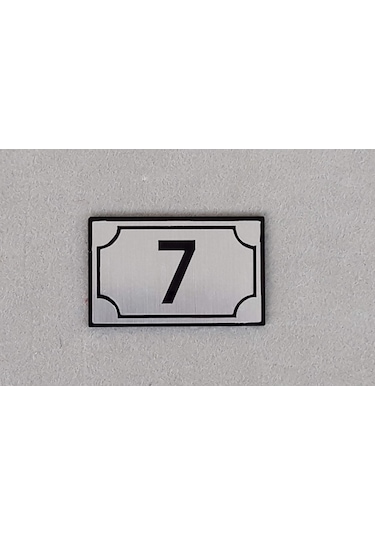 Gümüş Lazer Kesim Kapı Numarası - Daire Numarası