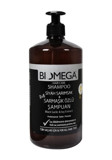 Biomega Siyah Sarımsak & Sarmaşık Özlü Şampuan 1 L