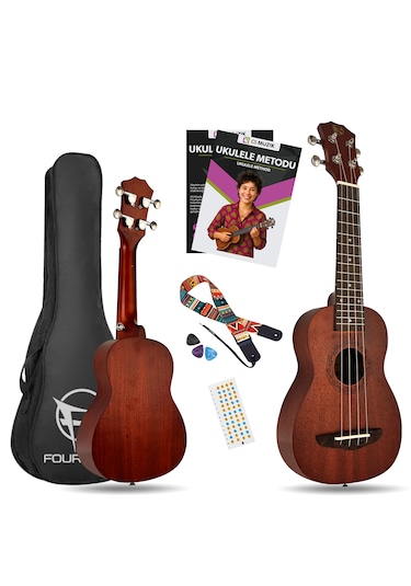 Fourtune Raya UKS-21MN Soprano Ukulele Maun Hakiki Ağaç (ÖZEL SERİ)