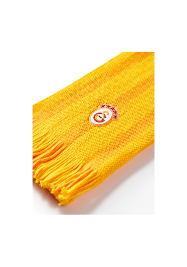 Gsstore Galatasaray Püsküllü Triko Atkı U252177 Sarı