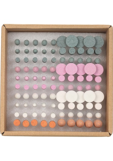 Skycity 100 Adet Diş Laboratuvarı Taşı Zımpara Ucu Seti - Hassas Oymak, Parlatma Ve Zımparalama İçin Dayanıklı Kuvars Kumu Materyal