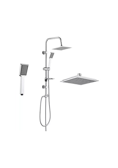 Tema Tepe Duş Seti Rain Pratik Quadro - Yağmurlama Duş 53260 Shower Set Krom