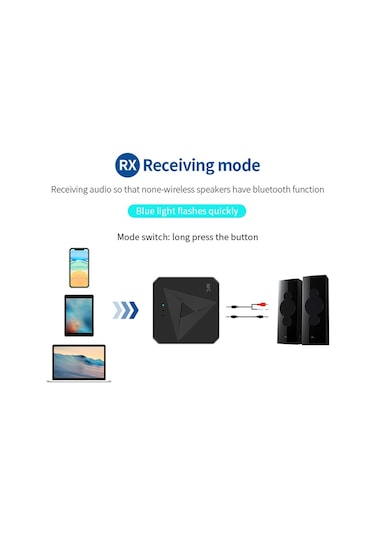 Cbtx M21 2'si 1 Arada Araba Nfc Bluetooth Alıcı Verici Plastik Rca 3.5mm Aux Ses Adaptörü