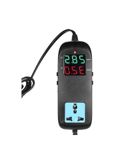 Novahub Elektronik Termostat Led Dijital Yetiştirme Sıcaklık Soketli Termokupl Cihazı Ac 90v 250v
