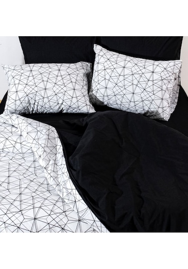 Caqqa Geometri Pamuk 2 Adet 50x70 Cm Yastık Kılıfı
