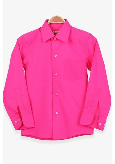 Erkek Çocuk Gömlek Basic Pembe (7-13 Yaş) (541468897)