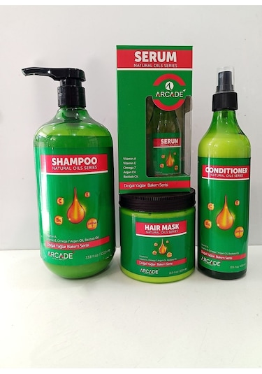 Arcade Natural Oils Serisi Saç Bakım Seti