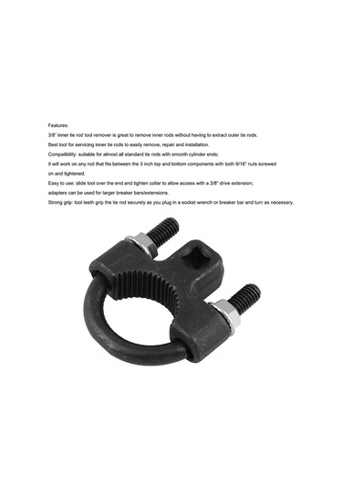 Moveevo Hafif Ve Pratik 3/8 İç Direksiyon Çubuğu Aleti, Kaymaz Tutuşlu, Tüm Standart Direksiyon Çubukları İçin Uygun.