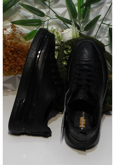M.p 242 1870 Siyah Rahat Hakiki Deri Erkek Ayakkabı 001