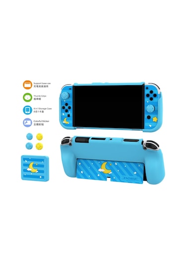 Nintendo Switch Oled Koruyucu Kılıf 8 İn 1 Set Dobe Tns-2120
