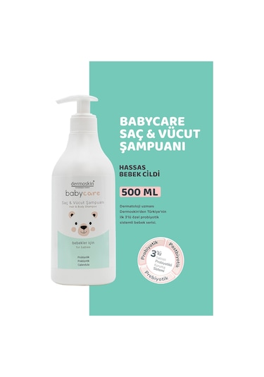 Dermoskin Bebek Saç ve Vücut Şampuanı 500  ML