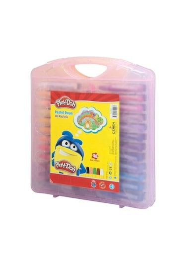 Play-Doh 48 Renk Pastel Boya Çantalı Pa013