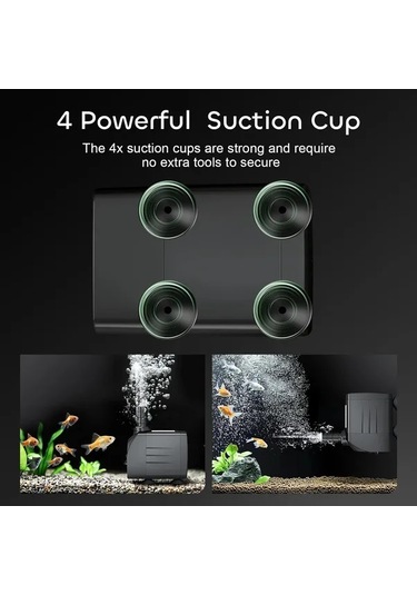 Honeybeeshop 25w 550gph Ultra Sessiz Dalgıç Pompa 2000l H 198cm Yükseklik 3 Nozullu Akvaryum Gölet Siyah