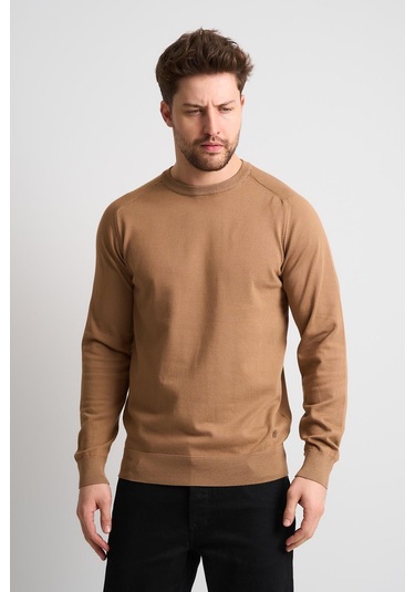 Alexandergardı Bisiklet Yaka Basic Triko Kazak Kahverengi