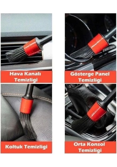 İsgstore Araba Temizlik Detay Fırçası 5li Set