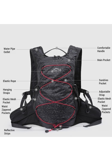 Inoxto-hidrasyon Koşu Sırt Çantası Bisiklete Binme Nefes Alabilen Y29166w Beyaz