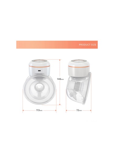 Geeksen Pratik Ve Rahat Kullanım İçin Kablosuz Göğüs Pompası - 4 Mod Ve 12 Emme Seviyesi, Sızıntı Önleyici Tasarım, 180ml Kapasiteli, Düşük Sesli, Taşınabilir.