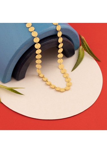 Dkmn Gümüş Pul Gümüş Kolye