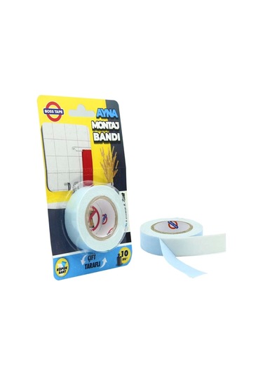 Boss Tape 4170 Çift Taraflı Köpük Ayna Montaj Bandı 19mmx2m
