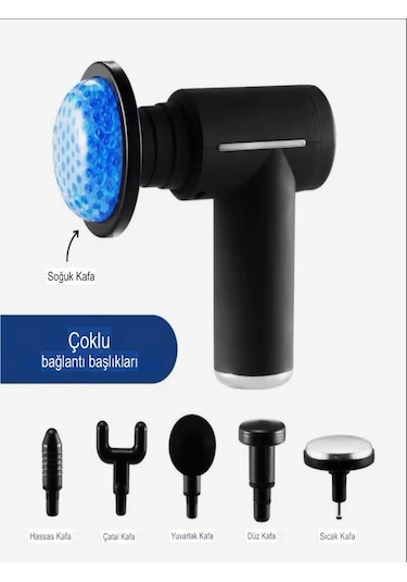 Amg-22 Sıcak Ve Soğuk Kompresli Şarjlı Titreşimli Masaj Aleti Sıyah