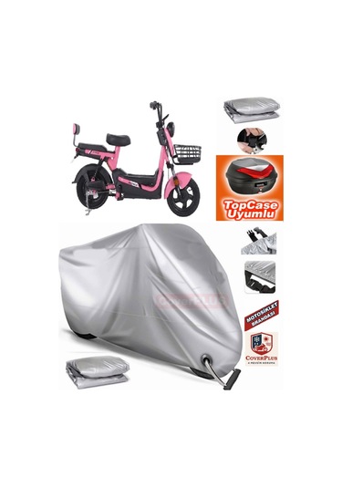 Coverplus Arora Zr3 Branda Topcase Arka Çanta Uyumlu Motor Brandası Kilit Uyumlu