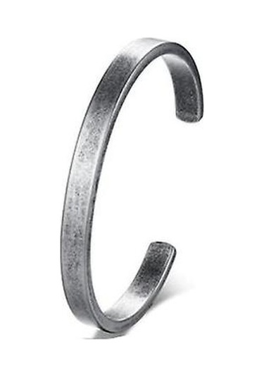 Basit Klasik Vintage Viking Manşet Bilezik Bilezik 56mm Altın - Bej